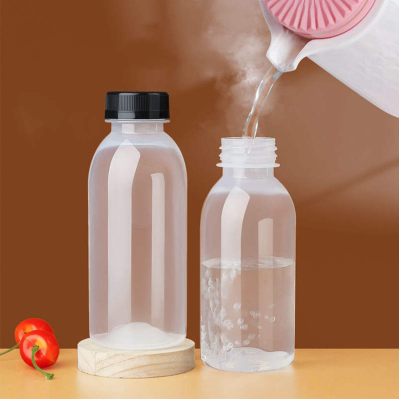 200 300 500 ml pp high temperature resistant plastic bottle Food grade juice milk tea bottle hot fill drink sauce plastic bottle