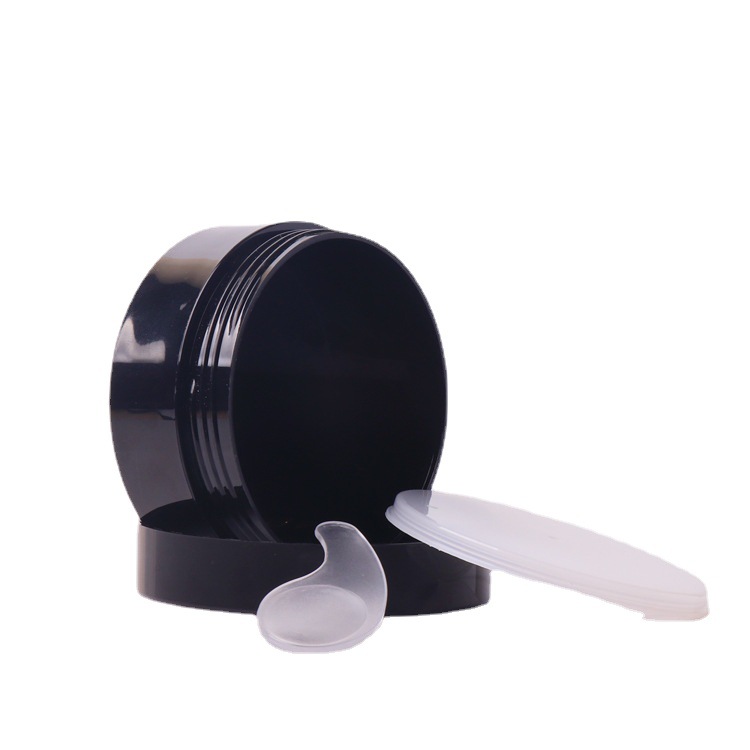 100g matte black color eye-mask pots jar cosmetic packages  cosmetic cream jar container