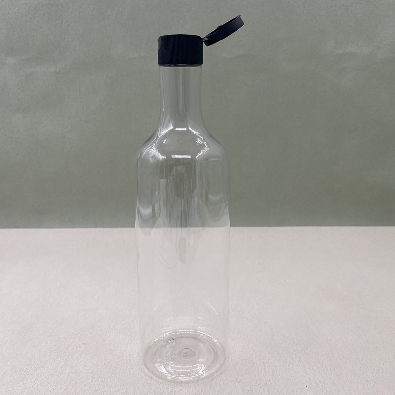 Custom Empty Liquor Bottles 750ml with Flip Cap Olive oil and Vinegar Bottle Set Spirits Liquor Wine Whisky Vodka Tequila Bottle