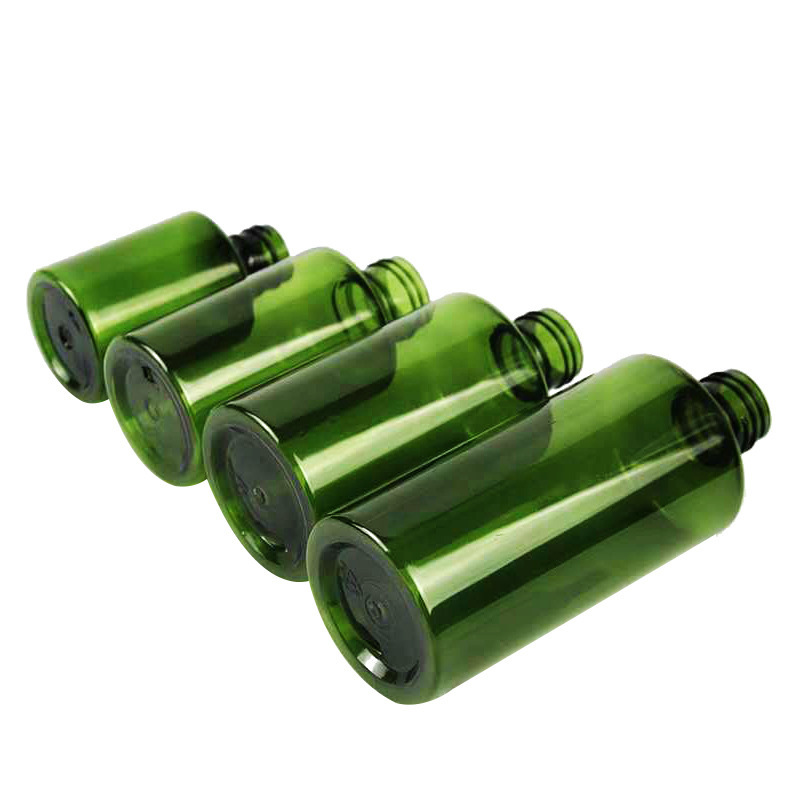 Matte Green plastic spray bottle 100 ml 60ml 200ml spray bottle body spray bottle with Black Fine Mist Pump Dispenser and Cover