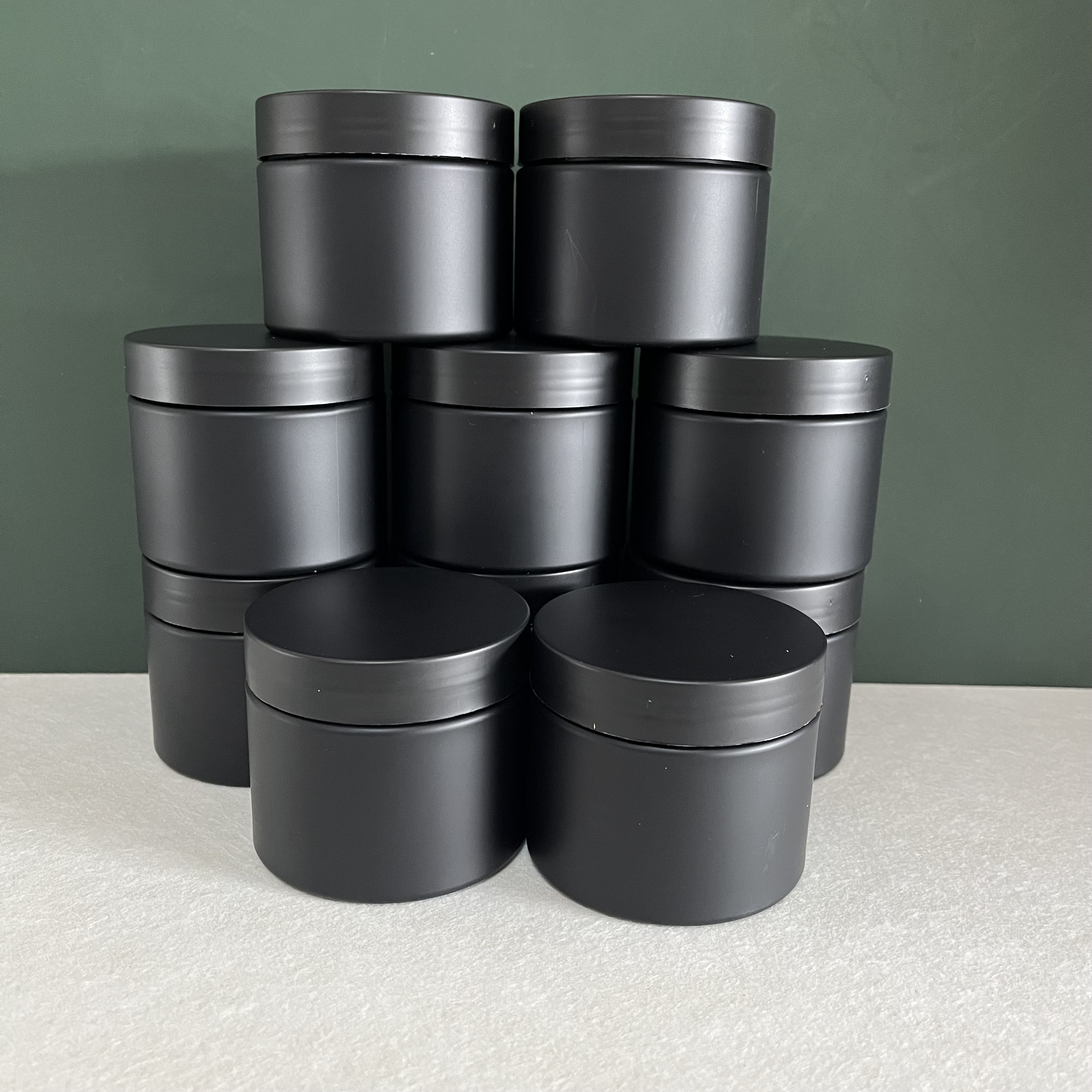 Matte Jar Single Wall 100ml 120ml 150ml Makeup Black Gold Printing Plastic Cream Jar Cosmetic Container Hair Pomade Package