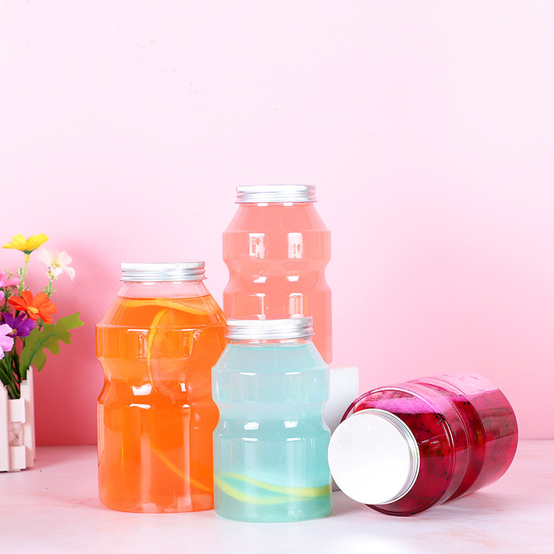 Mini Liquor Bottles 50ml Mini Empty Plastic Alcohol Juice Water Bottles with Aluminium Caps or Plastic Child Proof Lids