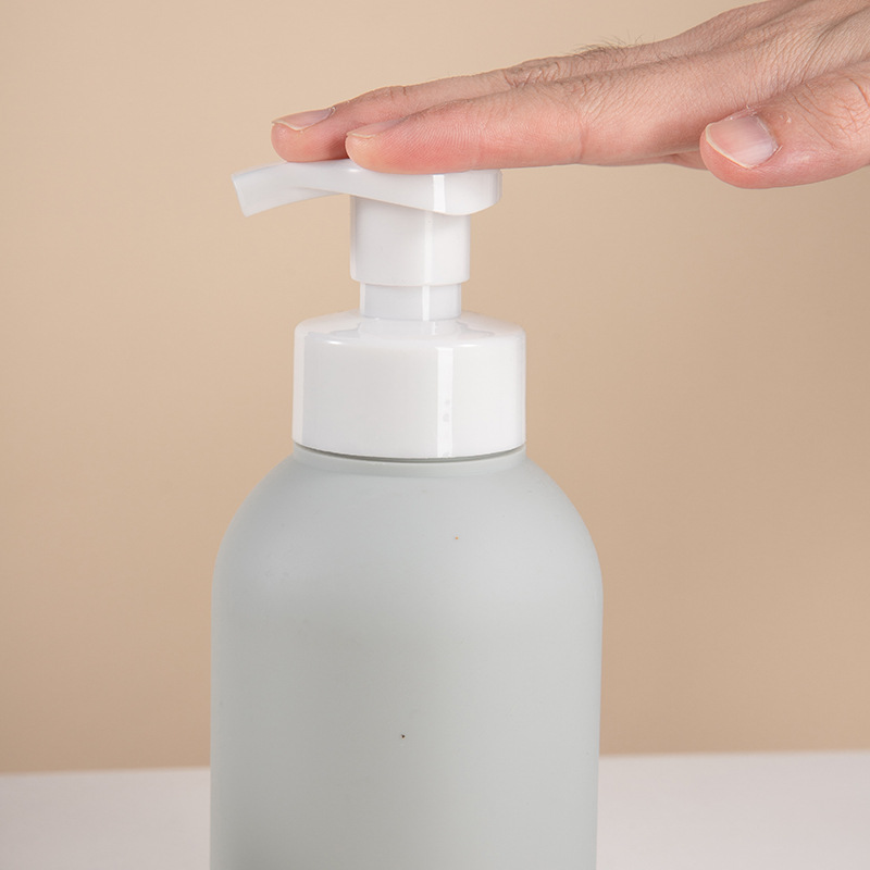 Custom Color HDPE Press Foam Pump Bottle Plastic 300ml 400ml PET Face Cleanser Foaming Hand Soap Wash Mousse Foam Bottle 500ml