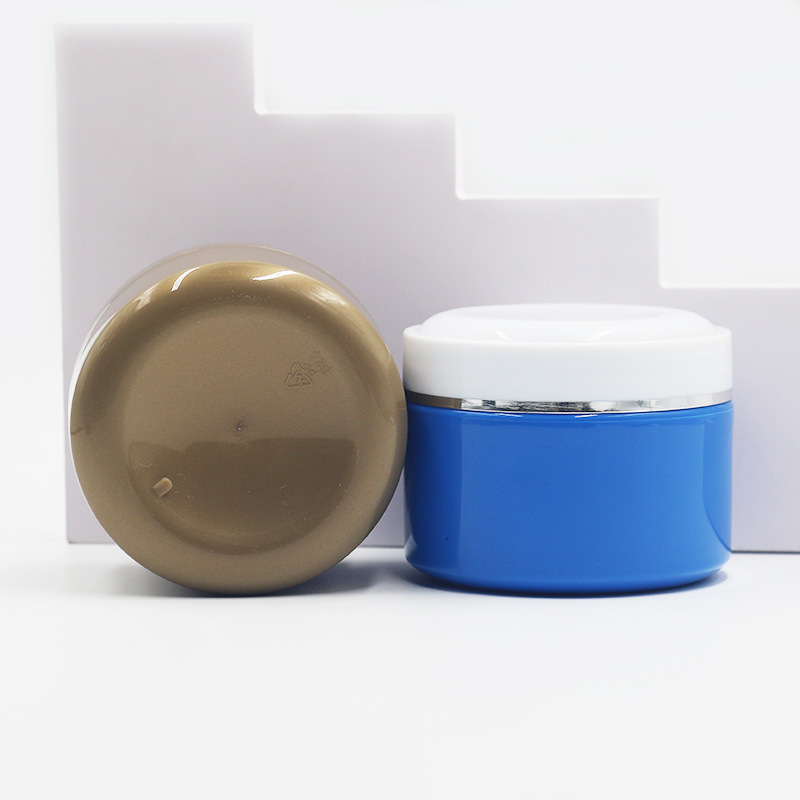 250g PP plastic cream jar body scrub massage jar with spoon cosmetic skin care cream body butter Hair gel packaging