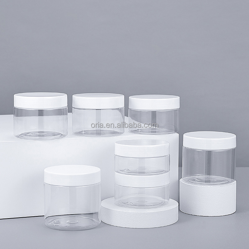Ointments DIY Slime Making Face body cream cleanser wash Lotion Moisturizer Jar White 1 2 3 4 8 oz 30 60 90 120 250 ml g gram