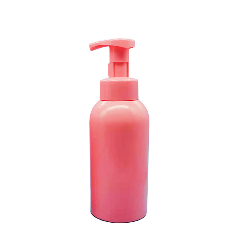 pet plastic 500ml pink foam bottle lash foam bottles empty foam pump face wash Mousse lotion shower gel bottle