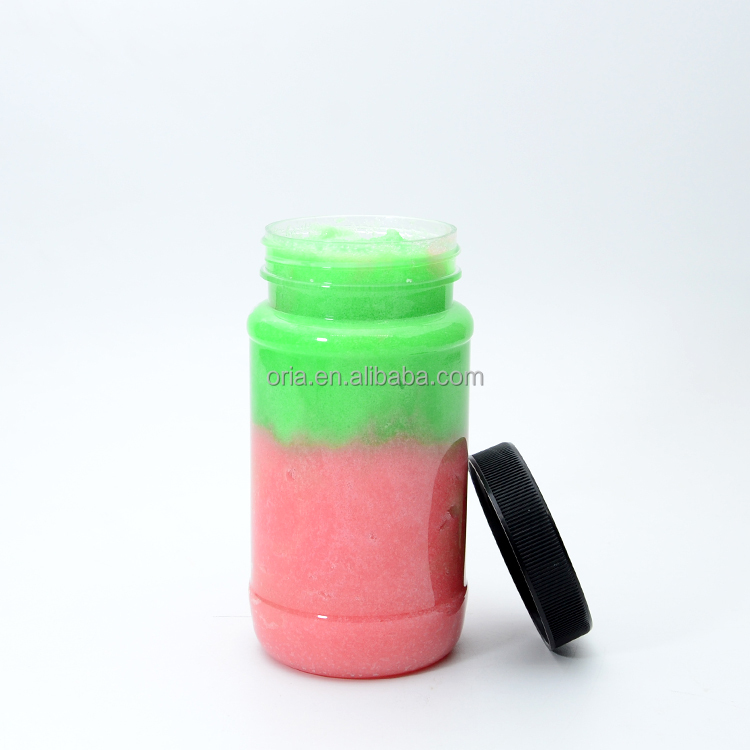 Custom 150ml 250ml Hair care Container empty clear plastic skin care cream cosmetic bottle Hair Oil PET Plastic Jar With Lid