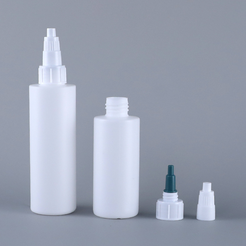 60ml 80ml 100ml Antibacterial ear wash bottle for cats and dogs ear drop bottle for pets Soft silicone tip pe plastic tip bottle
