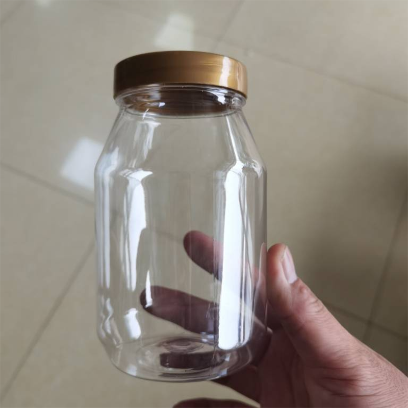 200ml 300ml Custom Color Kitchenware Screw Cap Wide Mouth Honey Spice Sauce Honey Container Food Storage Snack  Round Jar