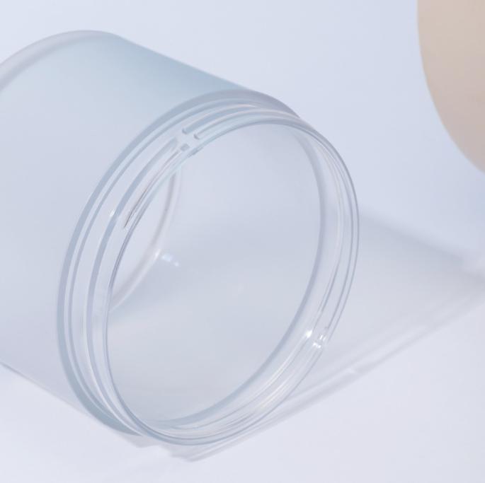 Custom made Face Cream slime jars Skincare Moisturizer 16 Oz lotion scrub jar plastic pink body scrub jars