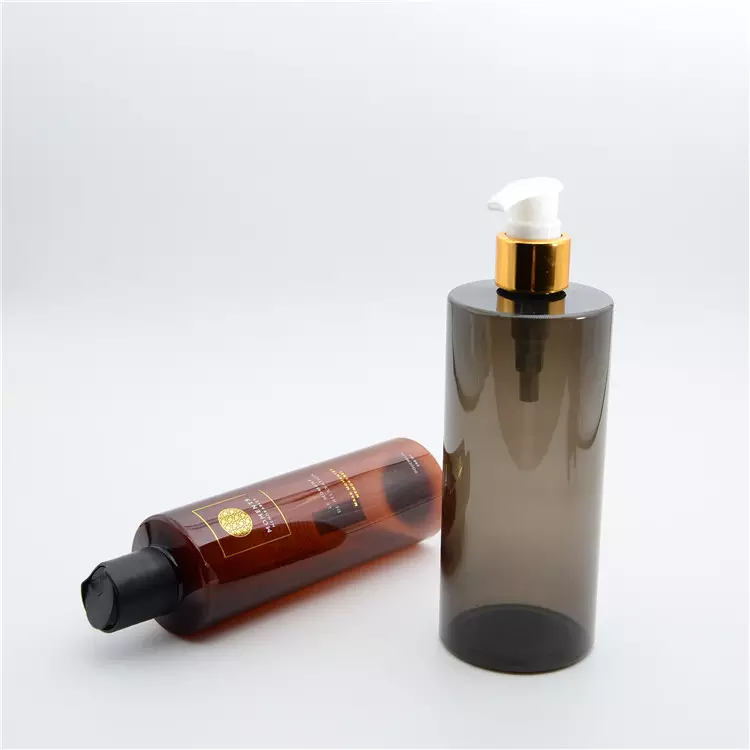 100ml 200ml 4oz 8oz Cylinder Round Transparent Squeeze Plastic Massage Bath Body Oil Dropper Bottles with Flip Disc Top Caps