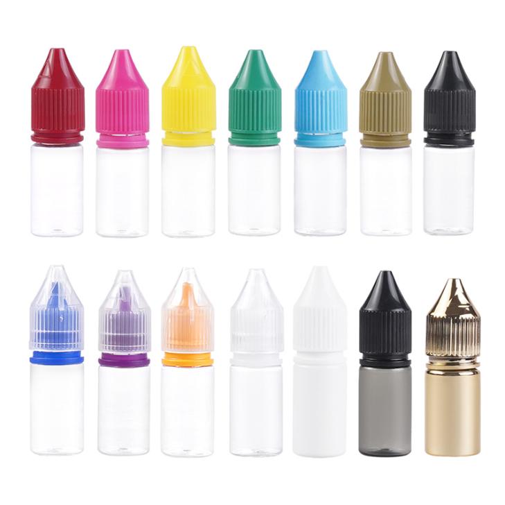 5 10 15 30 60 100 120 ml plastic dropper bottle Lubricating Essential Oil Sauce fuming oil filling bottles with drip tips