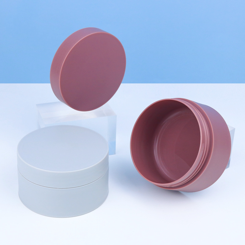 Custom Logo 8oz pet cosmetic jar 200g cosmetic cream scrub slime emulsion jar body balm cosmetic jar 200 ml