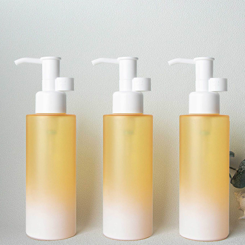 Cleansing Oil bottle water oil pump bottle with lock pump Facial Oil container cosmetic packaging 3oz 4oz 5oz 6oz