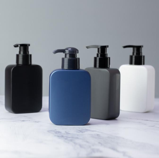 Custom Clear 250ml Body Wash Bottle With Pump Cosmetics Plastic Bottle Soft Matte 500ml Luxury with logo Label for Cera Avee