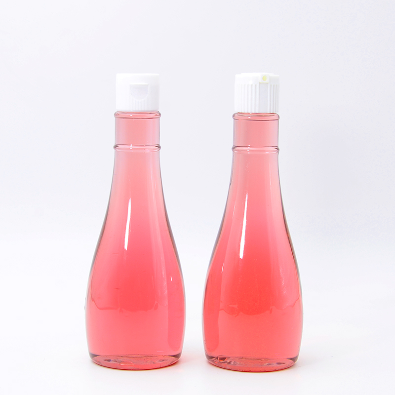 Wholesale Plastic Sauce Bottle Ketchup Mayonnaise Empty Honey Container Customized Logo Clear Bottle with Flip Lid