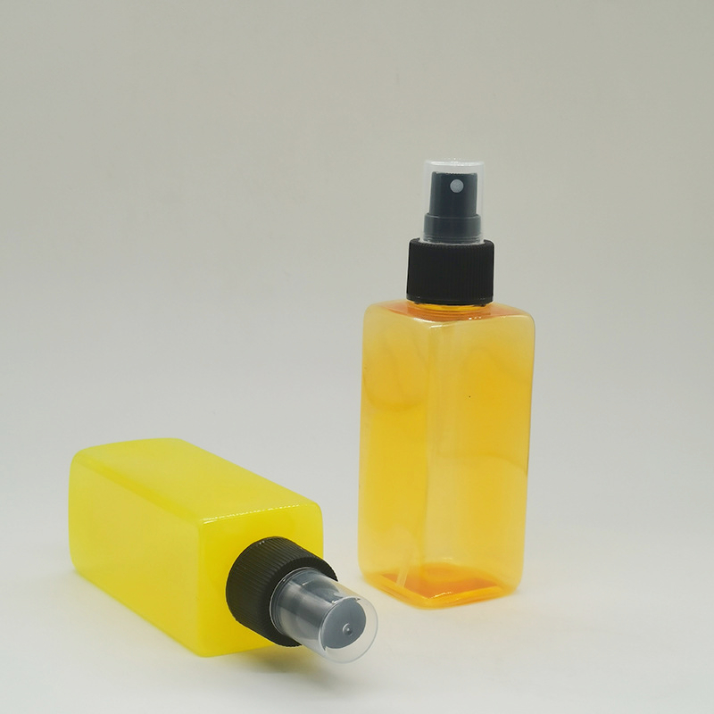 Custom Yellow Green Color Clear 100 ml 120ml Plastic Spray Bottle Toner Perfume Aroma Fragrance Diffuser Sprayer Bottle