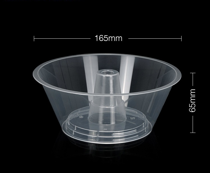 360ml 500ml 700ml Take-out Plastic Hot Pot Cup With Snack Bowl Holder Snack Bowl Holder Steak cup