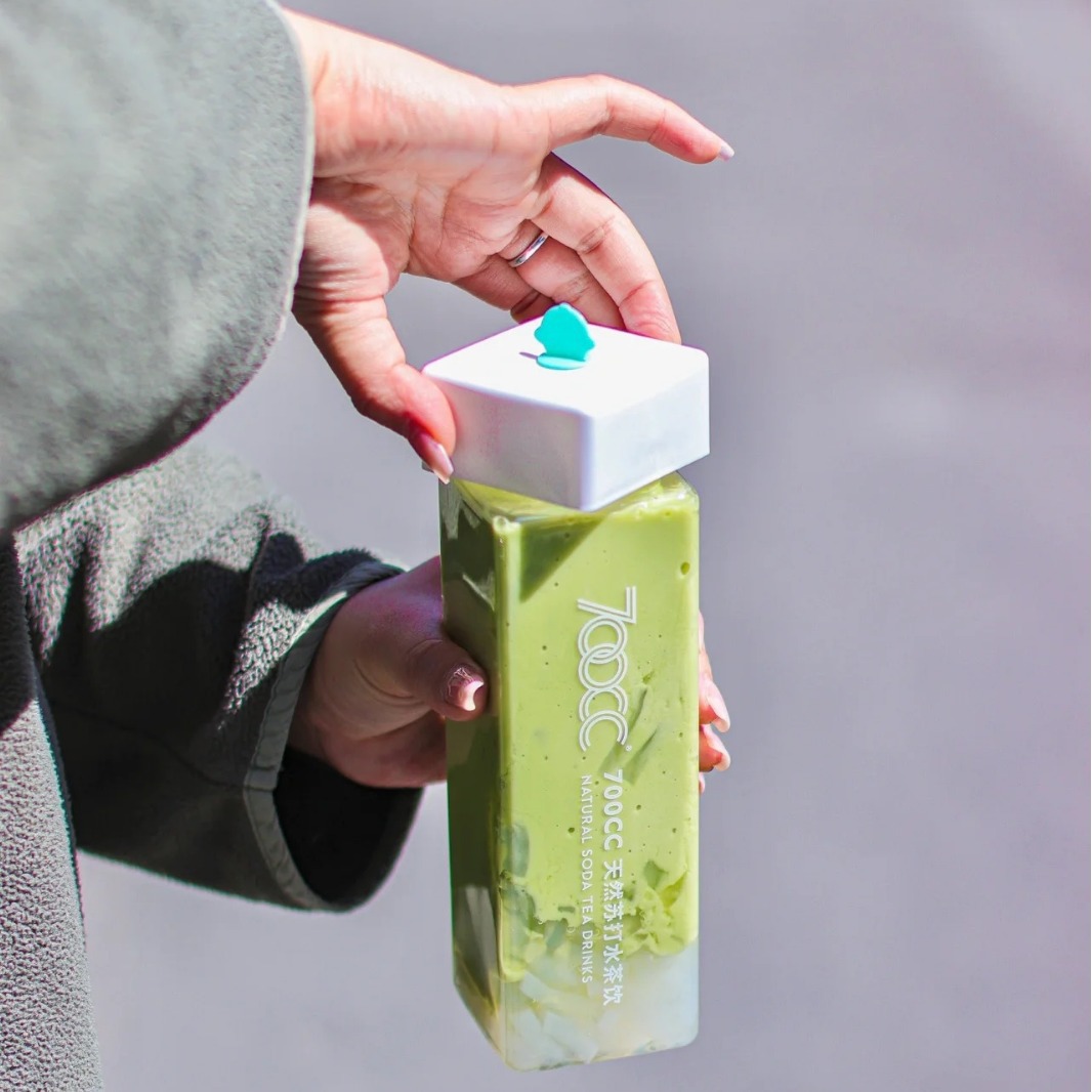 300ml 400ml 500ml Square Plastic Pet Juice Bottles PET Plastic Cup Jar Vase Can PET Plastic Beverage Bottle