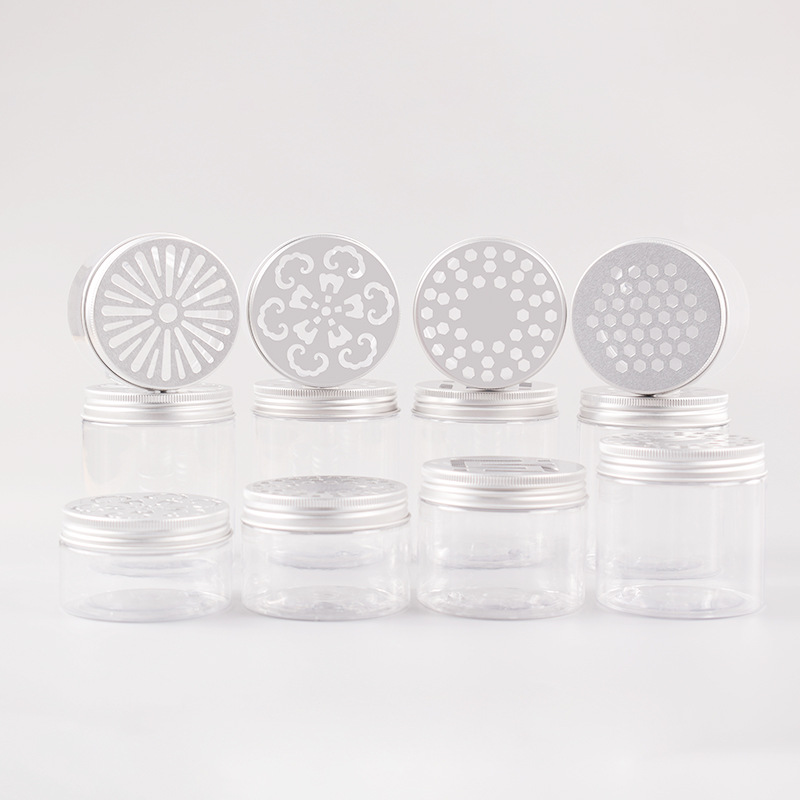 4oz/120ml Aromatherapy Plastic Jar with Aluminium Lids PET Empty Hollow Cover Gel Bottles Fragrance Beads Packaging Containers