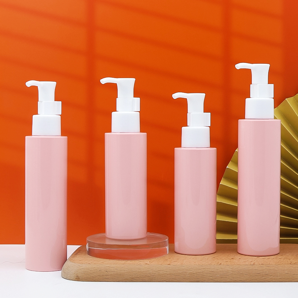 Pink 100ml 120ml White Transparent Frosted Plastic Bottle Toner Face Cleanser 150ml Shampoo Shower Gel Body Wash Toner Dispenser