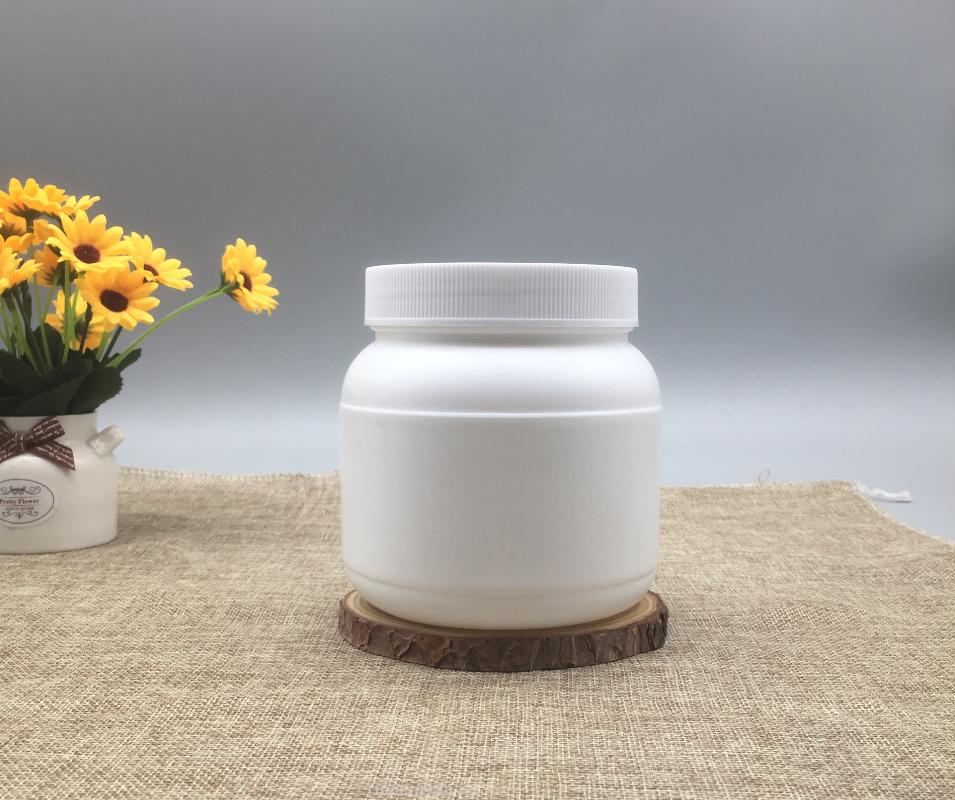 850ML 800CC beauty makeup Suger Scrub Butter mask bucket Pot Big belly wide mouth Jar plastic bottle PE powder bucket