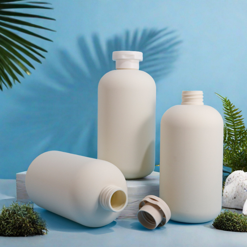 500ml Custom PE/PET Shampoo Packaging  Plastic Lotion pump shampoo Bottle for shower Gels conditioner