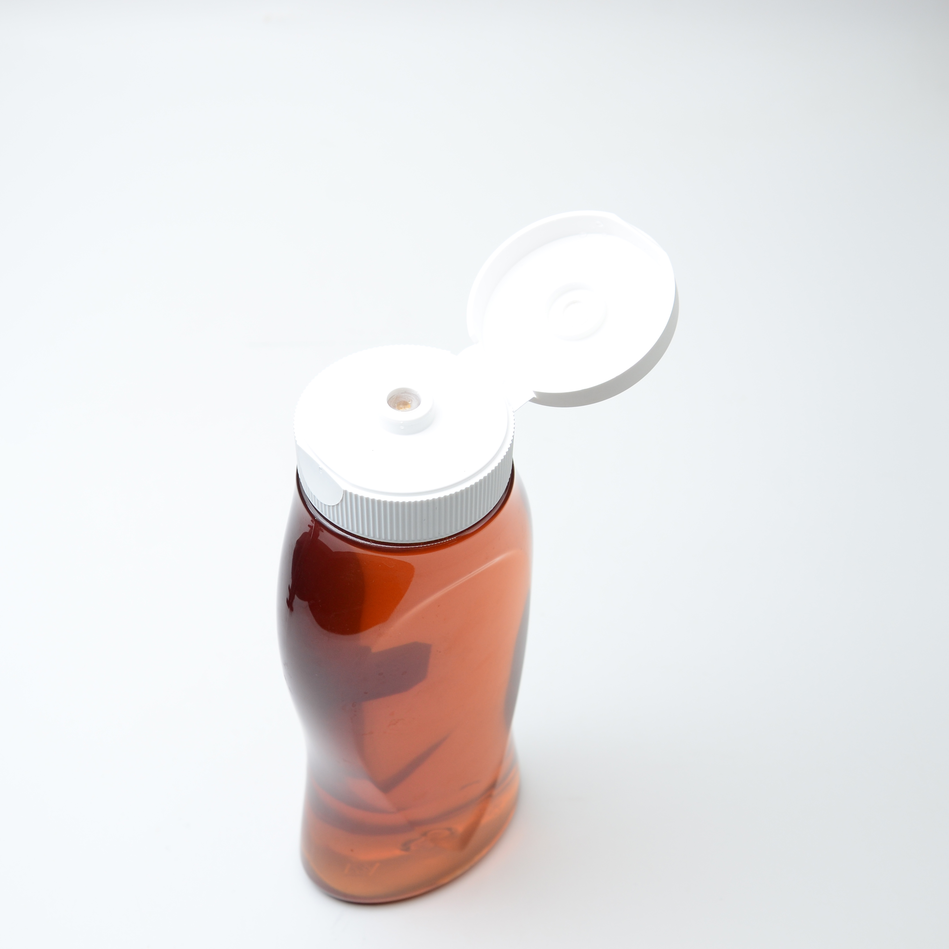 Squeeze Honey Bottle 200ml 300ml Wholesale Plastic Jam Honey Jar Ketchup Mayonnaise Empty Sauce Container with Flip Cap