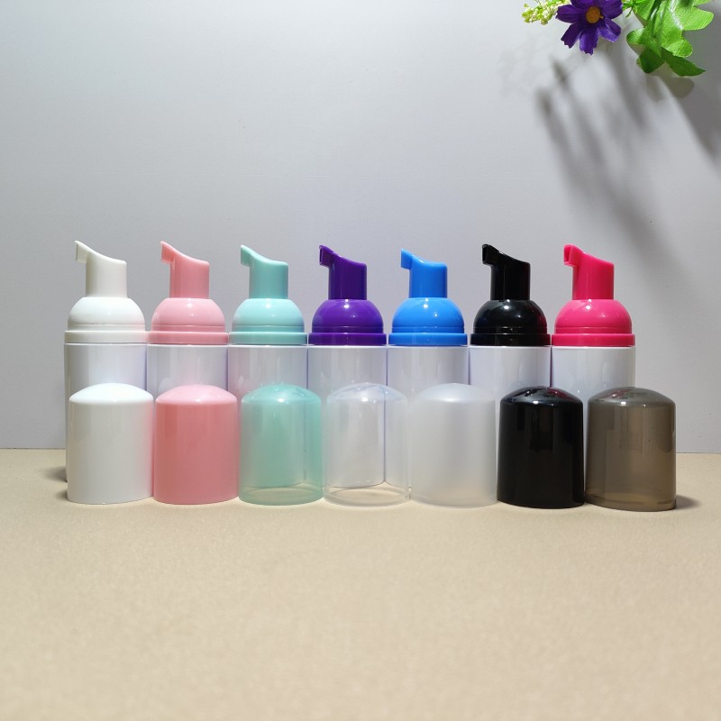 Black Pink Foam Bottle 30ml 60ml100ml Mousse Bottle Face Wash portable Foaming bottle Plastic with custom pump sprayer color