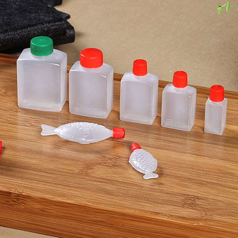 Japanese 25ml Take-out Mini Soy Sauce Bottle with Cap Olive Oil Ketchup Chili Pepper Sauce Dispenser 50ml 100ml 120ml