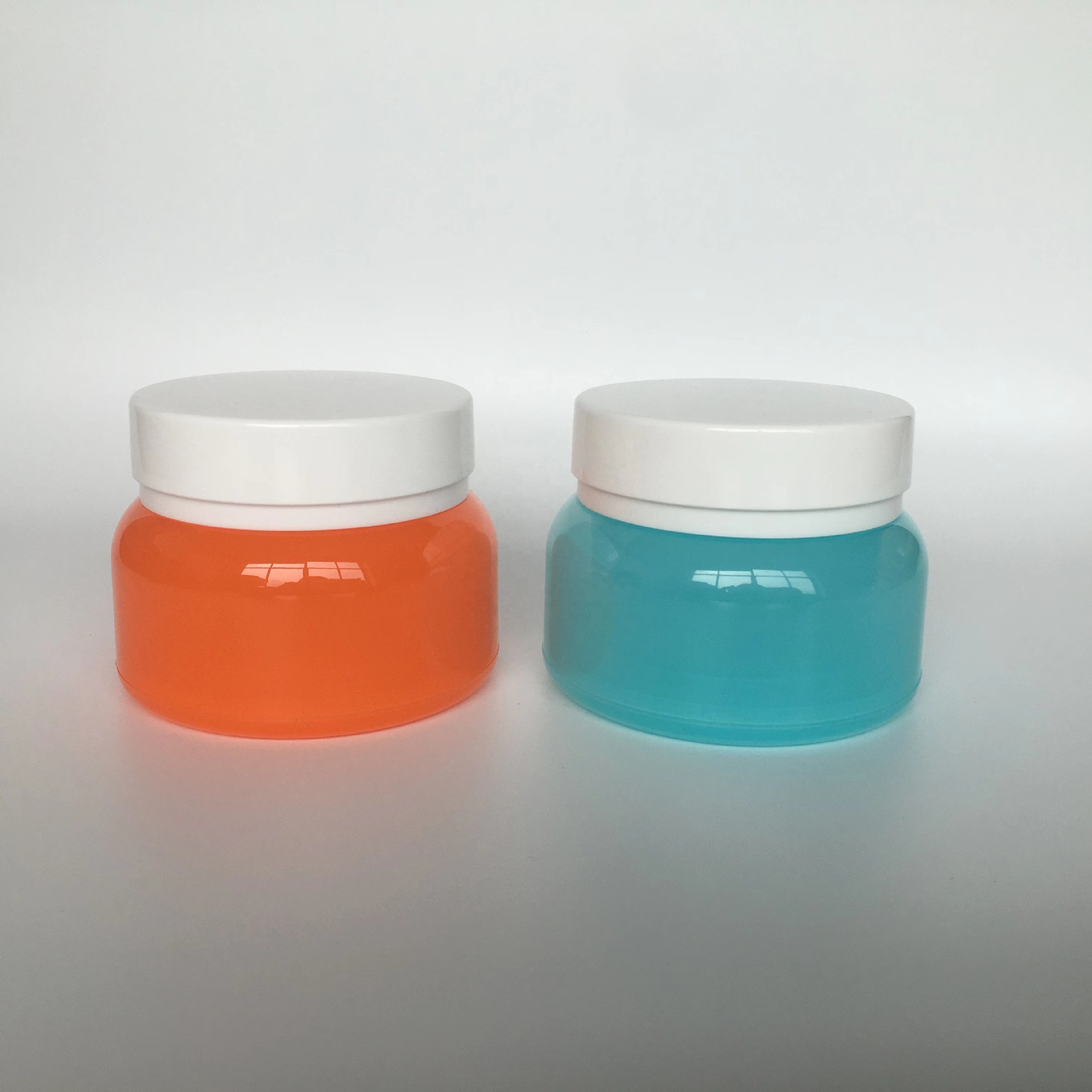Luxury Customized Pink Matte Plastic Cream Jar Frost Round Can Face Lotion Package Jars 100g 120g 150g