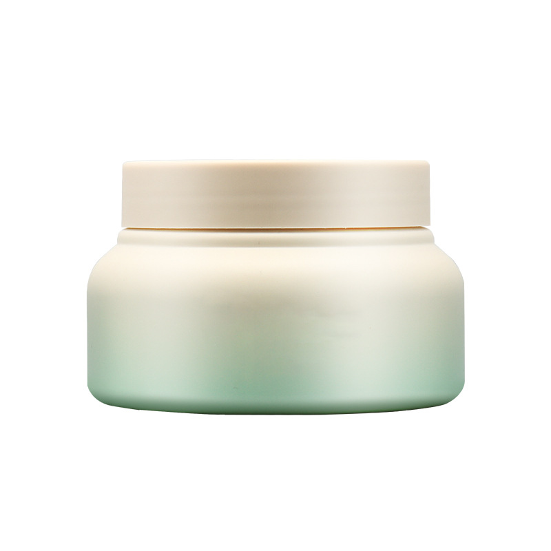Luxury Ombree Gradient 220g 250g 500g Hair Mask jar Wax Gel Cleanser Cream Jar Wide Mouth Big Belly Cosmetics Jars with lids