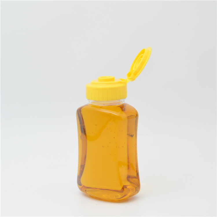Spot 300ml 360ml food grade PET flat tomato sauce tomato salad seasoning sauce squeeze bottle