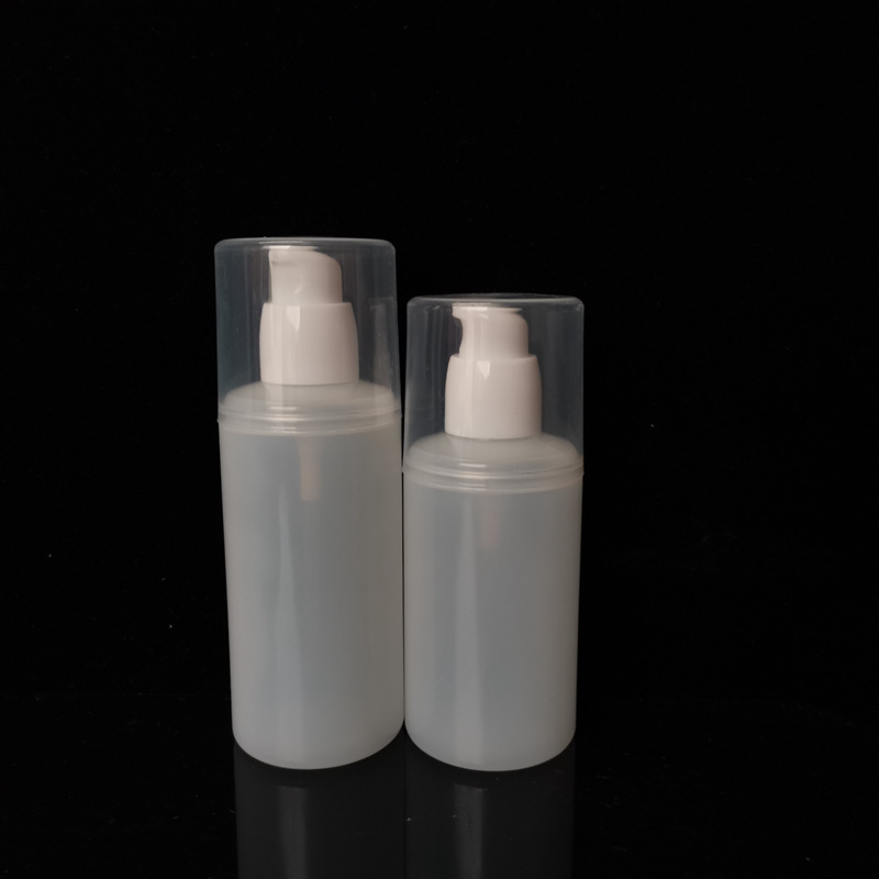 100ml 120ml 500ml 1000ml HDPE Plastic Bottle With Caps Lids Lotion Bottle With Pump Dispenser and Cover