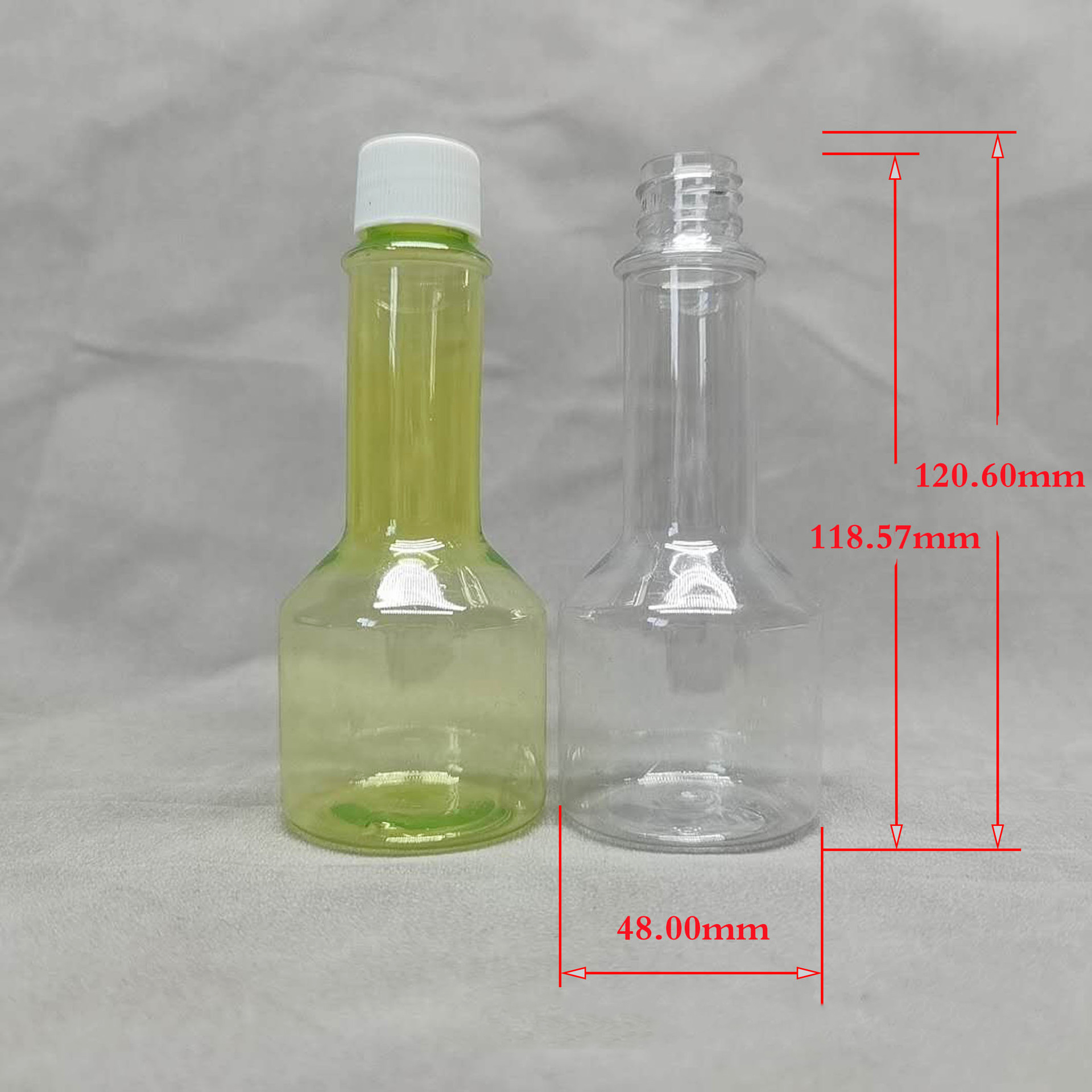 90ml 3oz Long Neck fuel additives bottle Car Automotive Engine Oil Cleaning Agent Bottle PET Plastic Juice Beverage Wine Bottle