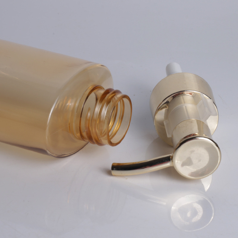 100ml/120ml/150ml  Empty Oval PET Plastic luxury cosmetic shampoo body wash lotion bottle with pump