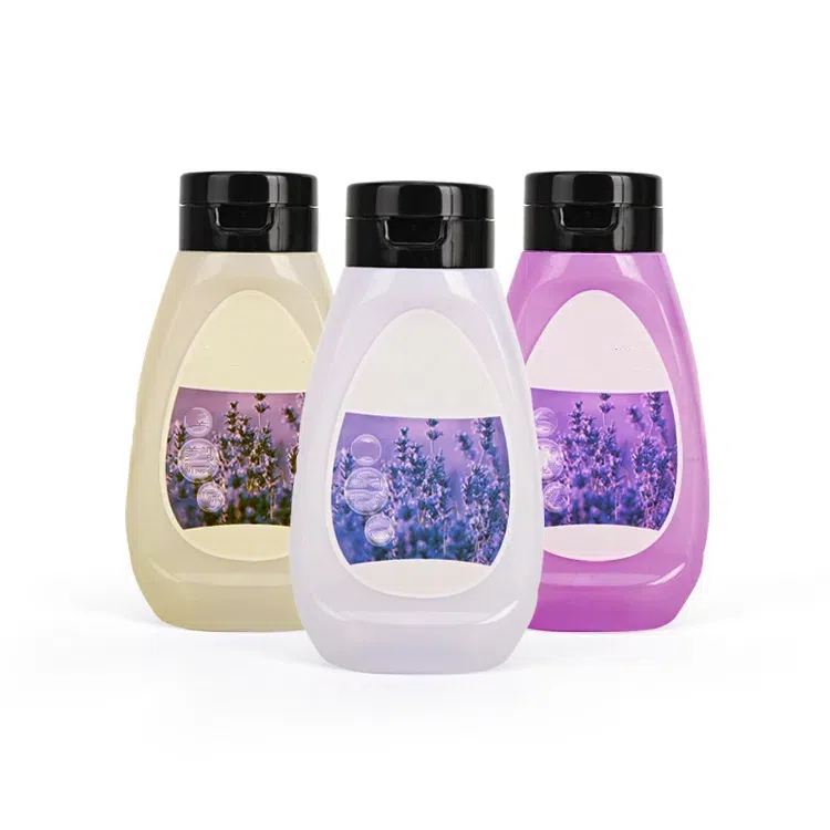 New 250ml 300ml Moisturizing Bath Salts Squeeze Bottle Flip Top Cap PE Plastic Cosmetics Lotion Dispenser Bottle Custom Label