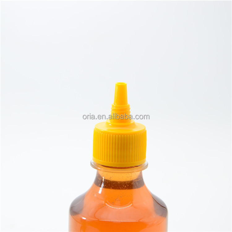 200ml 300ml 10oz Plastic Squeeze Sauce Bottle BPA Free Food Grade PET PP Plastic Honey Syrup Squeeze Bottles with pointed Cap