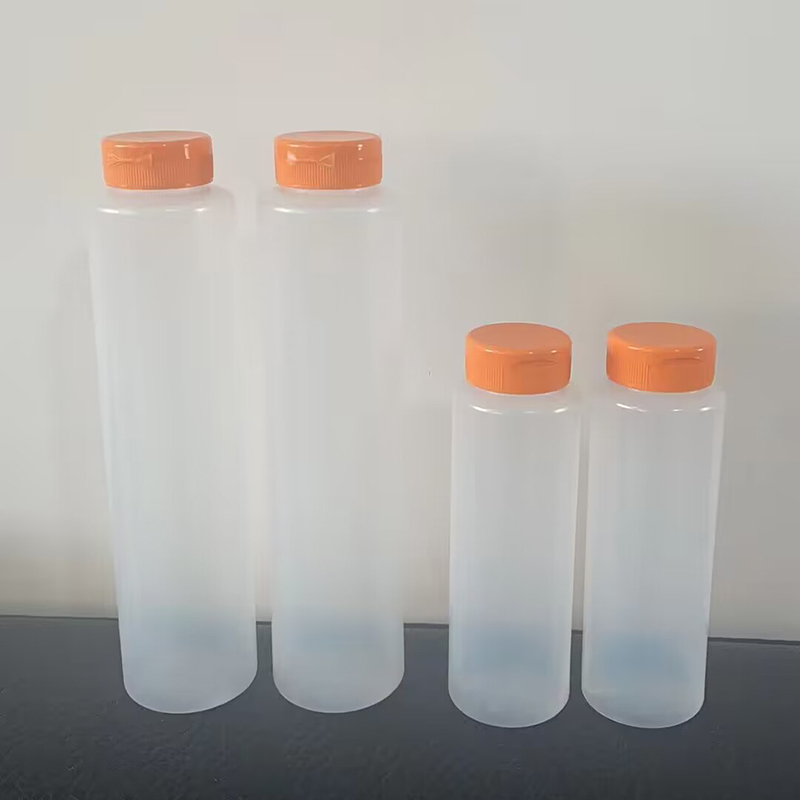 240ml 460ml PE Plastic Sauce Squeeze Bottles Food Grade Customize BBQ Honey Packaging with Twist Lid for Kitchen Ketchup Bottle