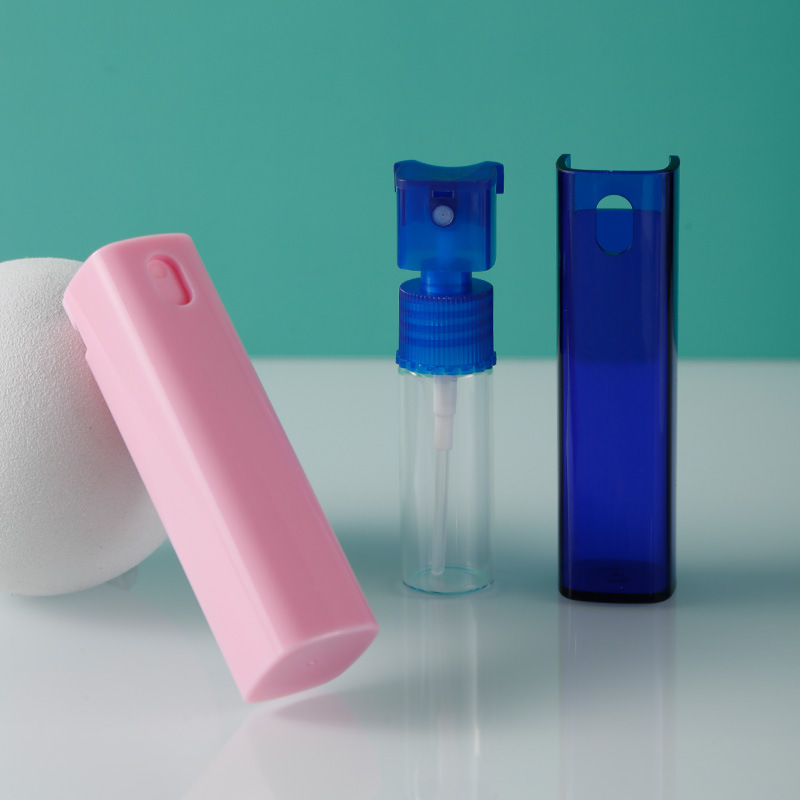 Small Refillable Pocket Perfume Spray 5ml 10ml Mini Travel Square Body Spray Perfume Bottles Dispenser for Mosquito Repellent