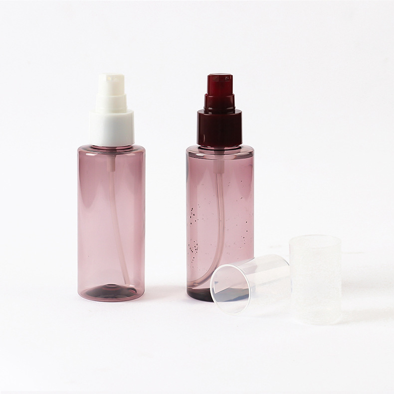 Cosmetic 100ml Fragrance Perfume Toner Essential Oil Mist Spray Bottle Plastic 120ml Skincare Serum Foundation Pump Press Bottle