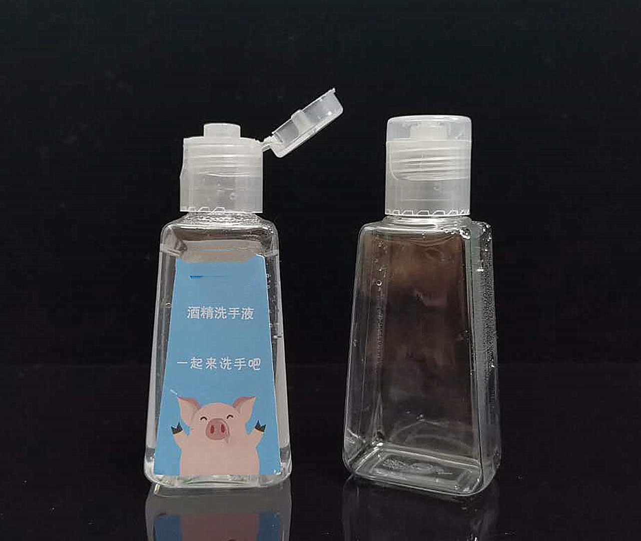 Wholesale 30ml 50ml mini Hand Sanitizer Empty Plastic Instant Disinfecting Alcohol Pocket Hand  Wash Antibacterial Hand With Cap