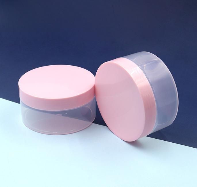 4oz 8oz Clear PET cream lotion jars Plastic Bottle Packaging Container Luxury 150 250 ml g for Body butters Scrubs Jar 8oz