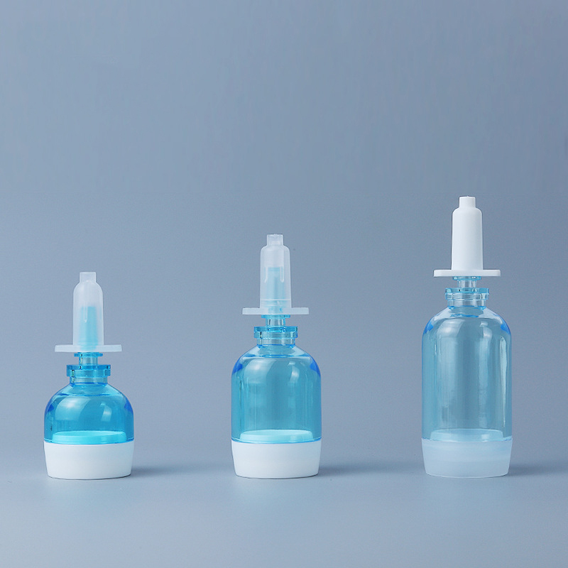 Plastic Essential Oil Dropper Bottle Customized Clear Pink Bottles PET PETG Cosmetic Packaging Oil Liquid Bottle 20ml 30ml 50ml