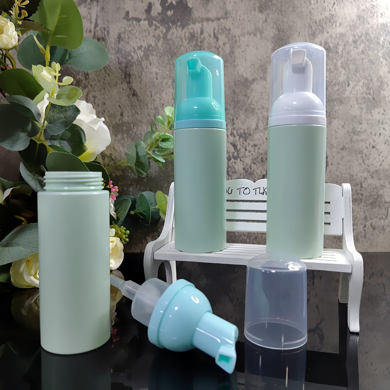 Foaming Bottle 50ml 100ml 150ml 200ml 250ml 300ml PET Cosmetic Liquid Soap Dispenser Face Clean Lotion Package with Gold Pump