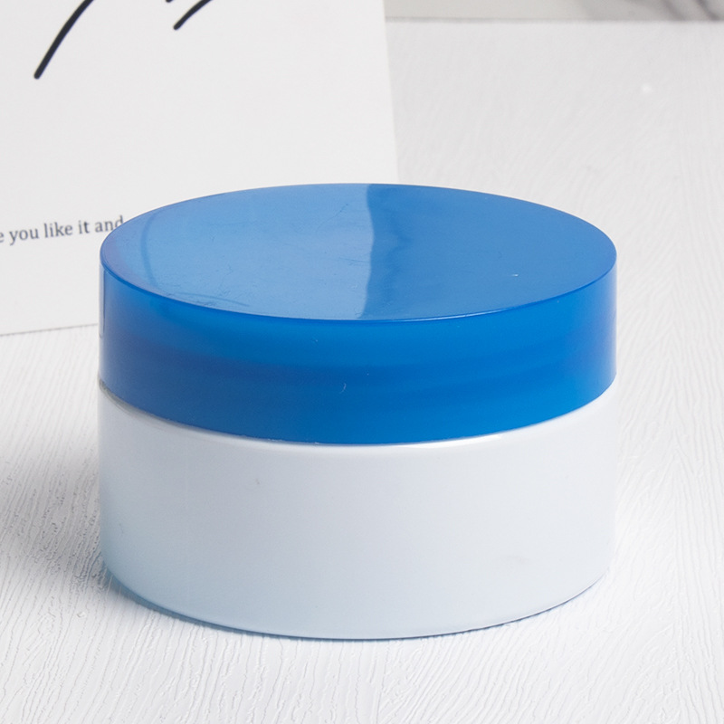 100ml pp plastic double wall straight base jar  cosmetic packaging wide mouth cosmetic jar skincare face cream jars
