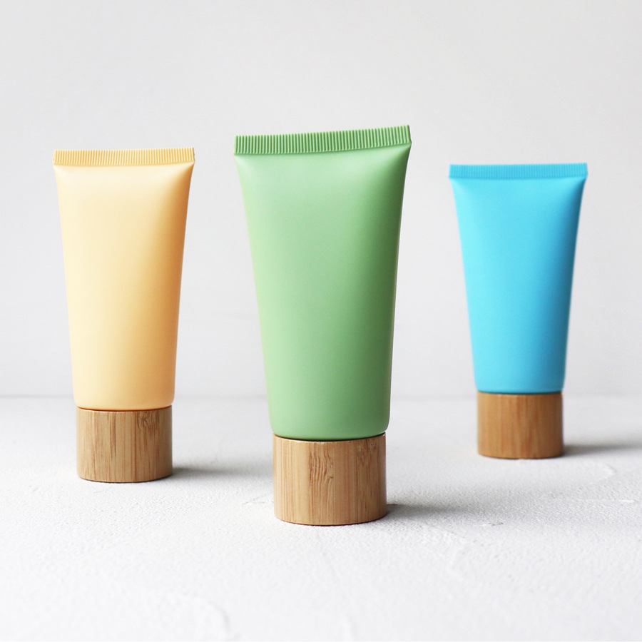 PE Aluminum Plastic 4oz 120ml Amber matte flip cap cosmetic lotion squeeze soft tube plastic face hand cream shampoo packaging