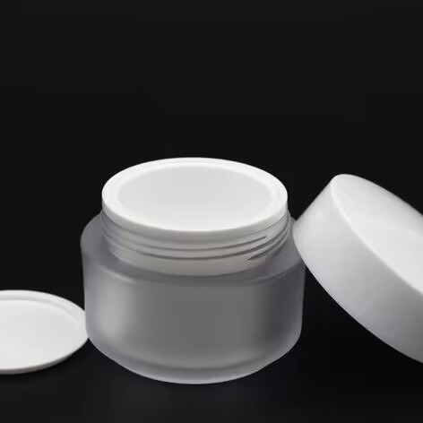Frosted Jar 50g 3oz 5oz 200g Food Grade Double Cover Cream Clear Matte Jar Cosmetic Butter Lotion Customized Packaging Bottle