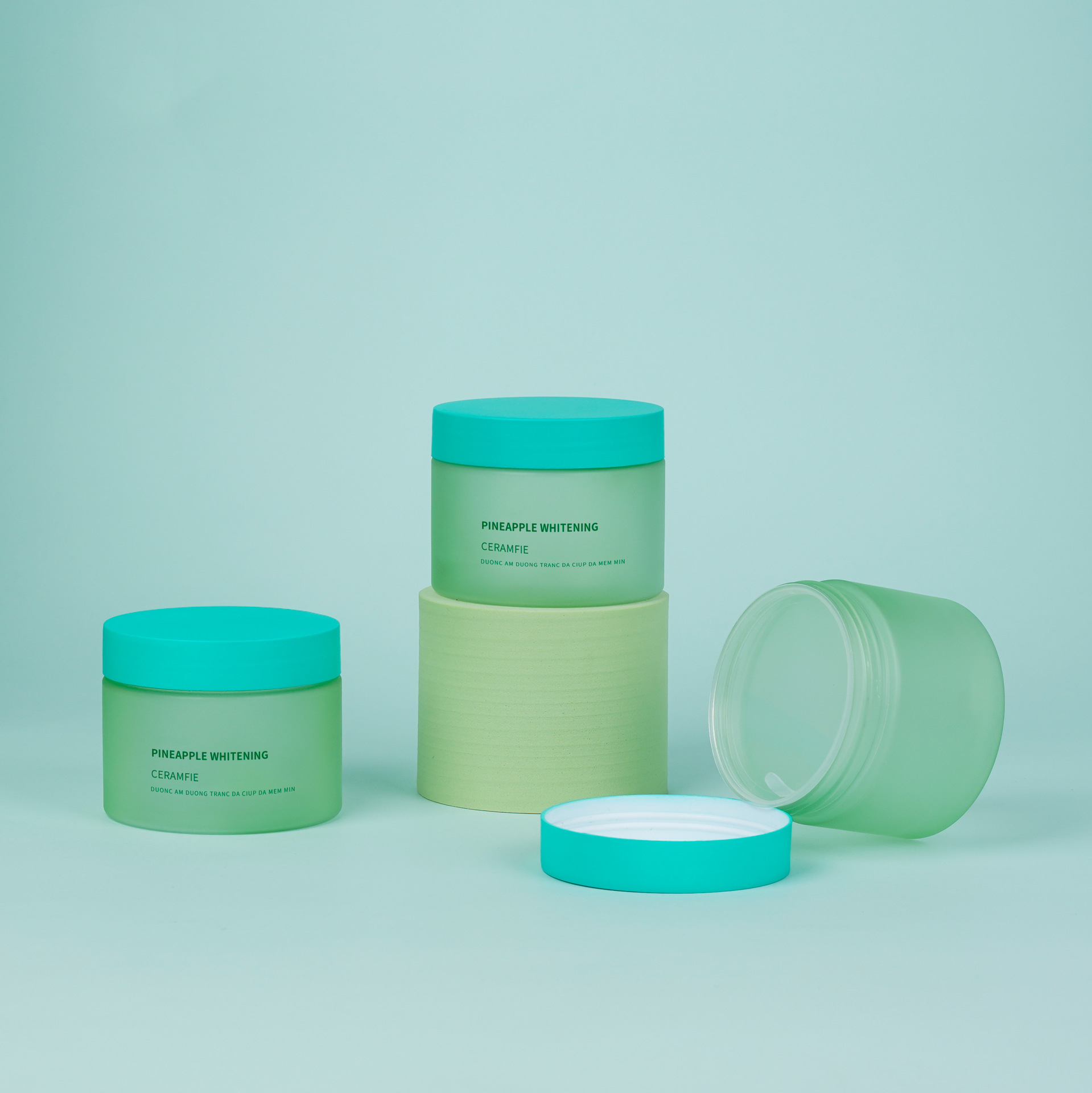 PET Frosted Plastic Cream Jar With Lids100g 120g 150g 180g Wide Mouth Cleanser Mud film Jar skincare face cream dispenser bottle