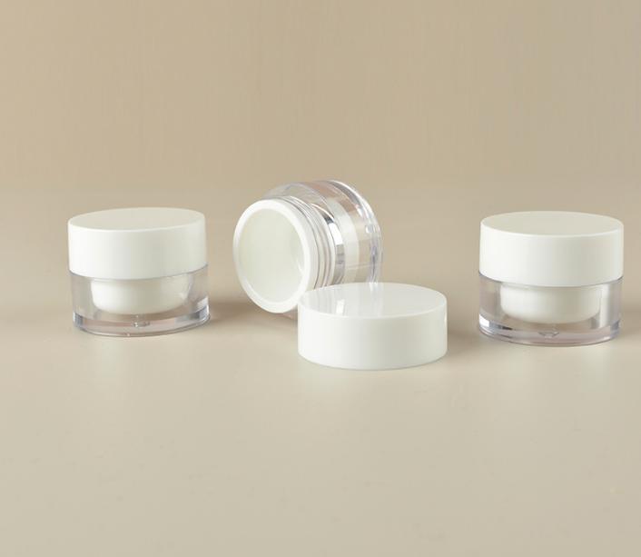 5g 10g 15g Acrylic Face Cream Jar Eye Serum Box Liquid Foundation Bottle Cosmetic packaging box trial sample bottle